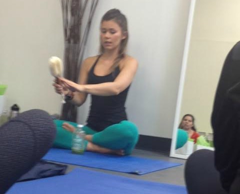 Dry brushing with Gillian B, Holistic Health Coach and Yoga Instructor