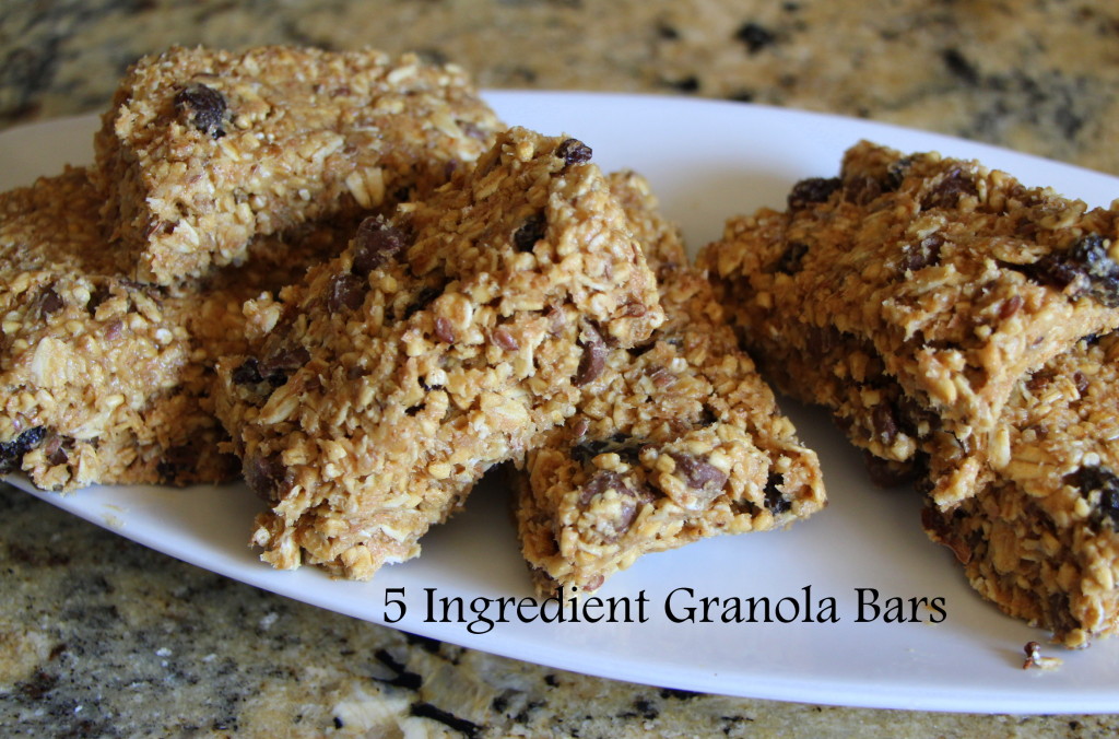 Five Ingredient Granola Bars