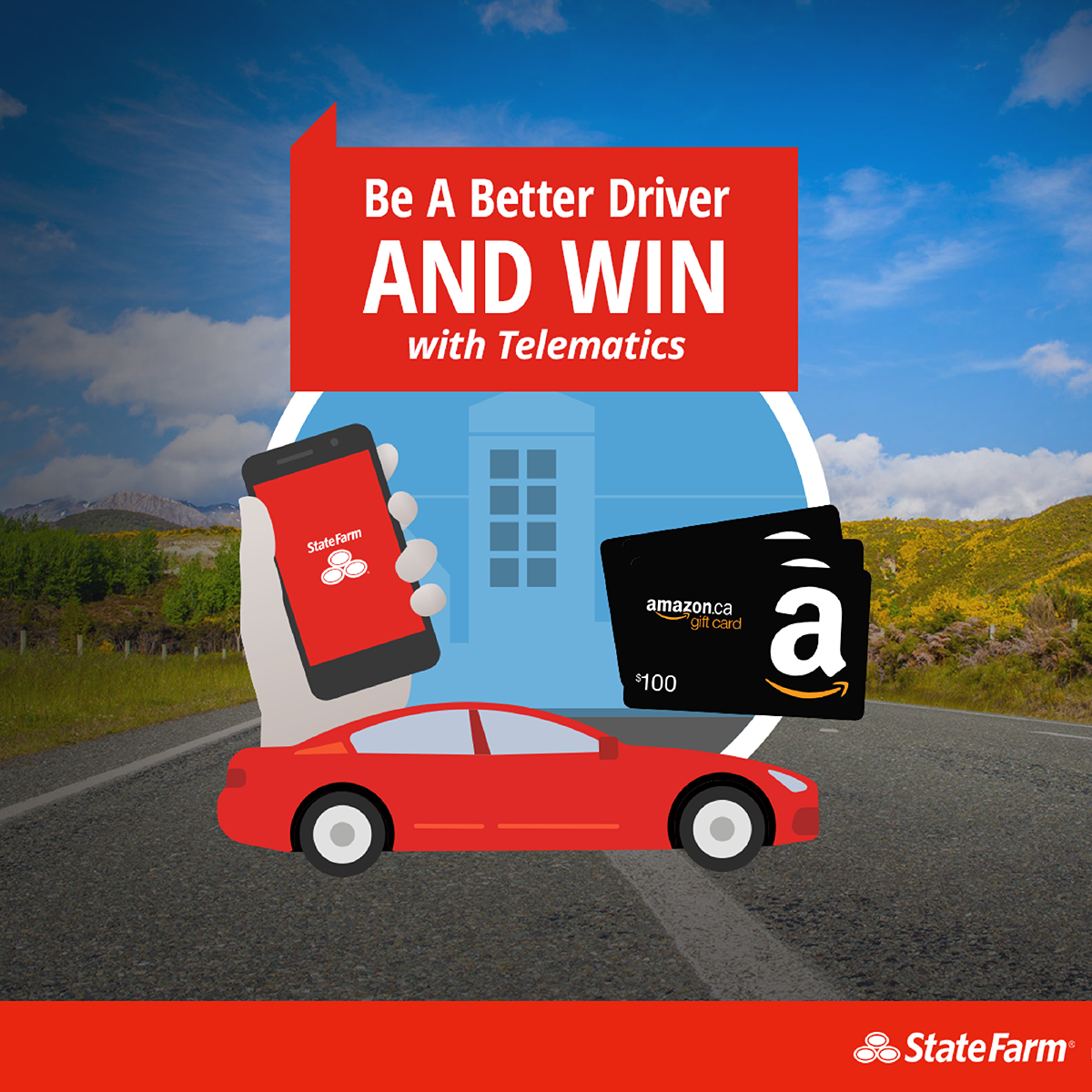 WIN with State Farm® Canada and Telematics #BeABetterDriver 